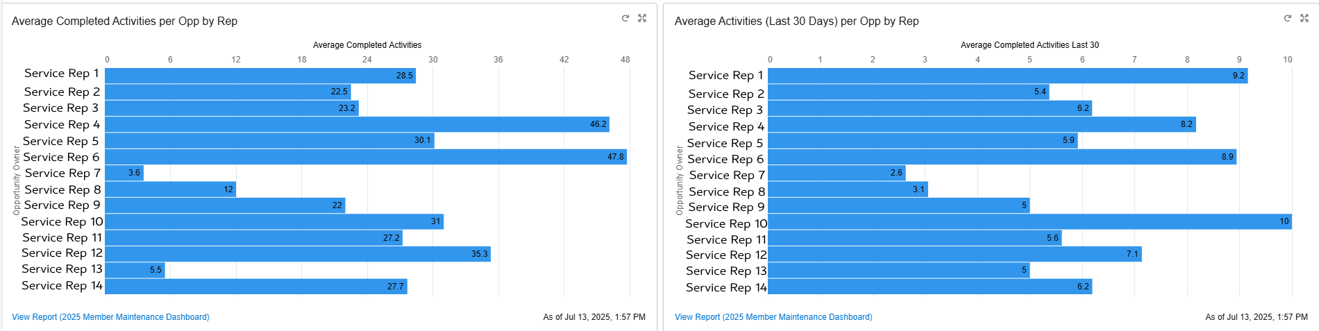 Service Rep Interface